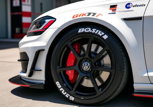 VW Golf GTI klaargemaakt voor trackday